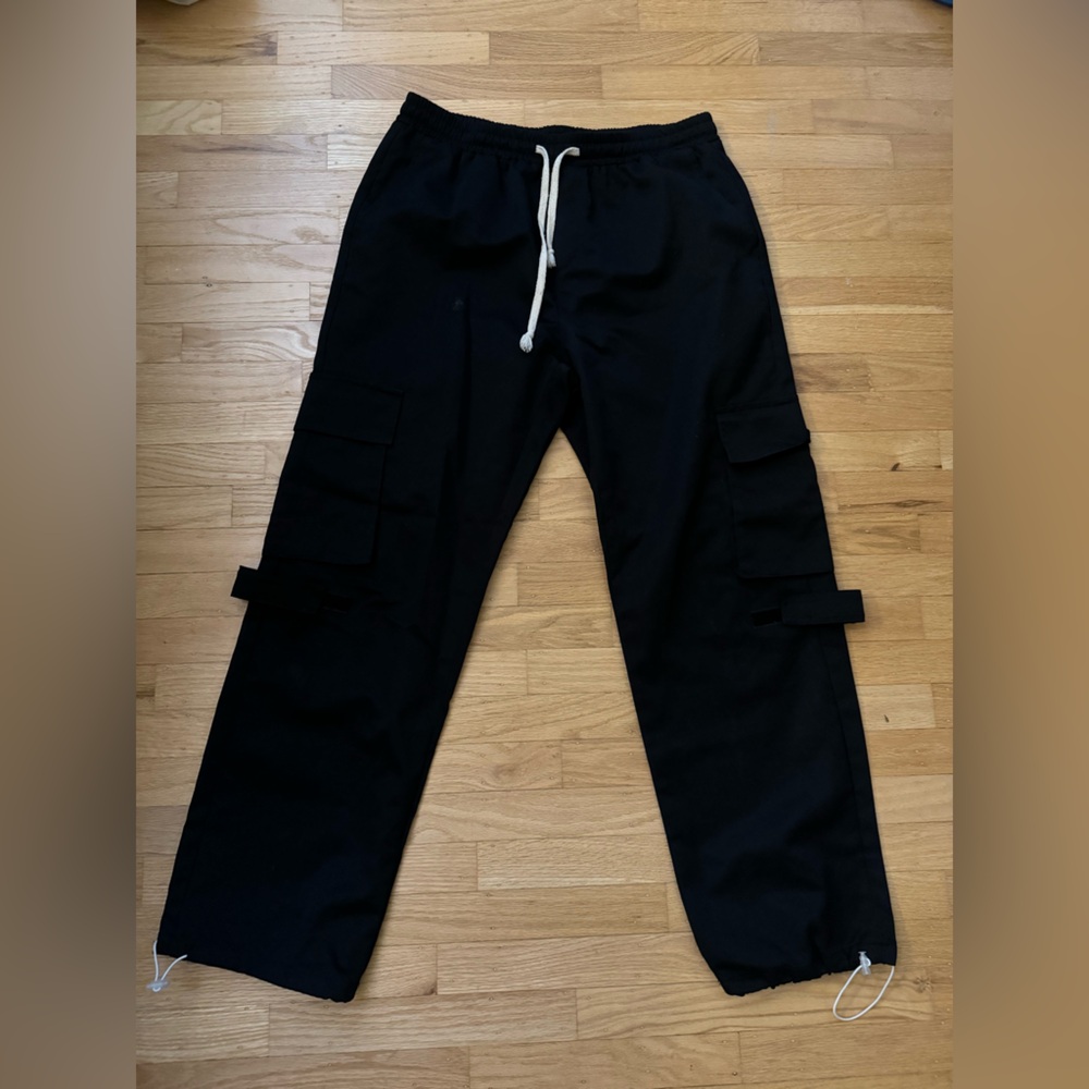 Black cargo pants.